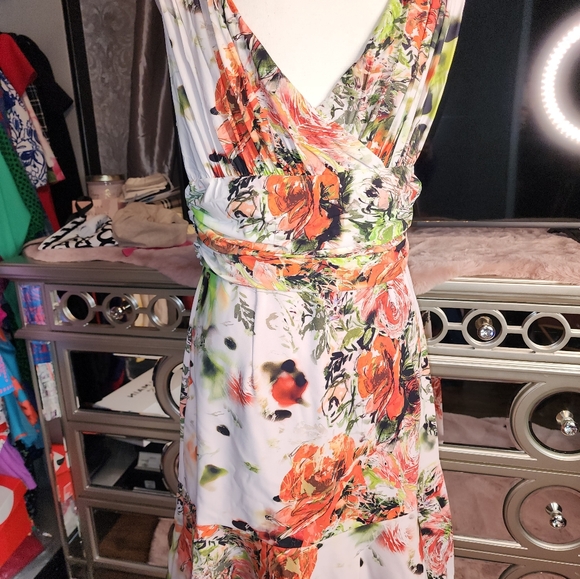 La Petit Robe Multi Colored Cocktail Dress Size European 50 - Picture 3 of 5